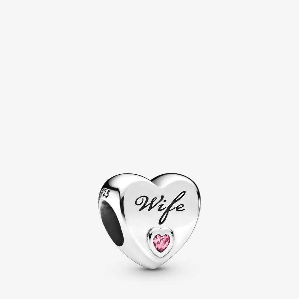 Pandora Wife Love Heart charm - 798249PCZ