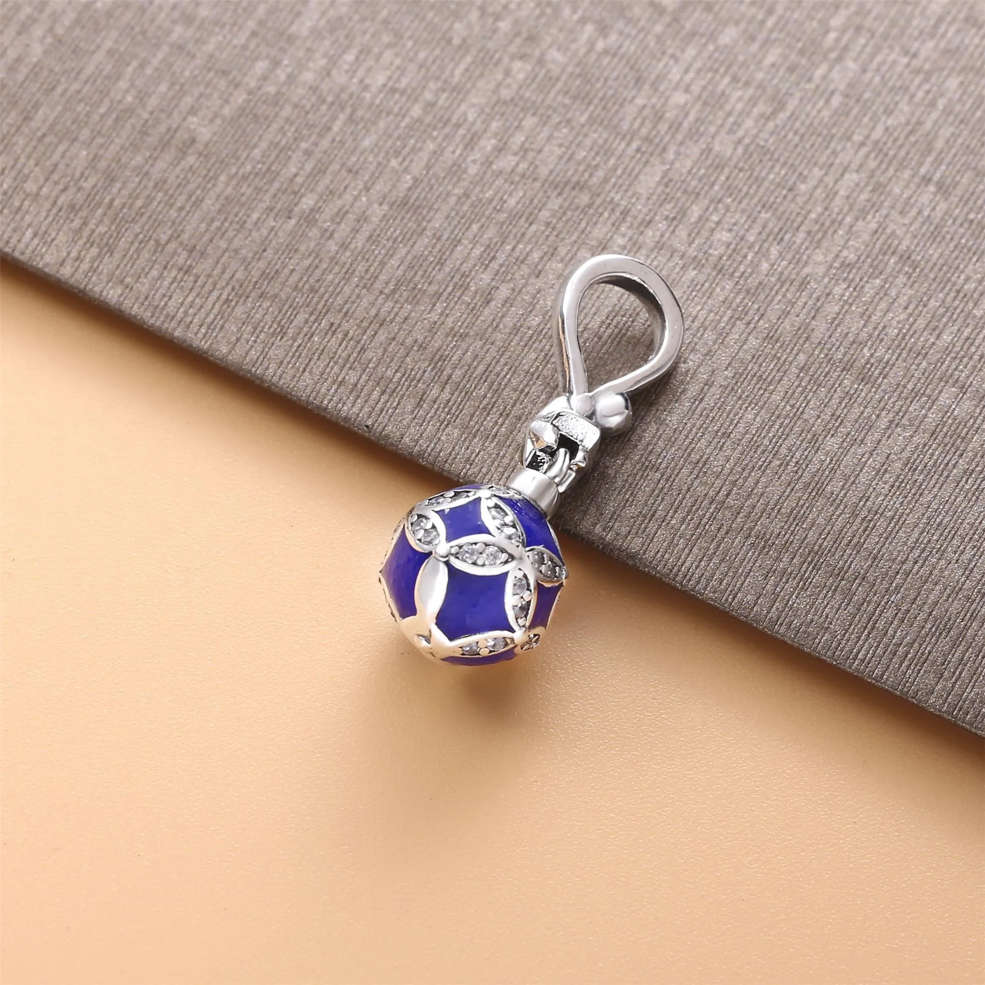 Pandora Blue Christmas Ornament hengende charm - 798512C01