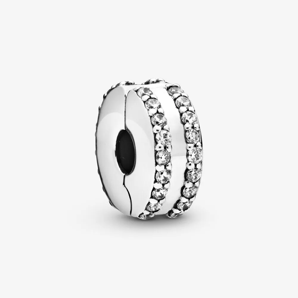 Pandora Double Lined Pavé klemmecharm - 798422C01