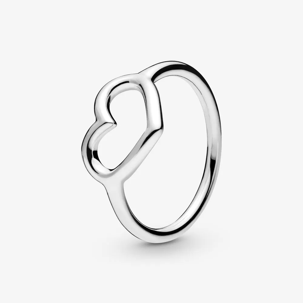 Pandora Polished Open Heart ring - 198613C00