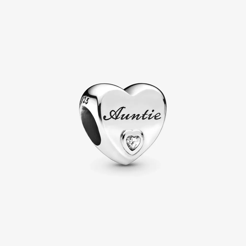 Pandora Auntie Love Heart charm - 798261CZ