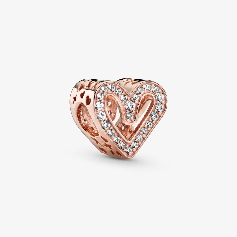 pandora funklende frihånd hjerteformet charm 788692c01