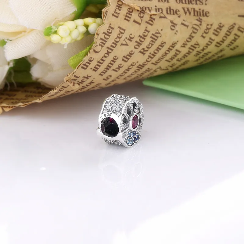 Pandora Blå og Rose Vifte Charm - 798178CZMX