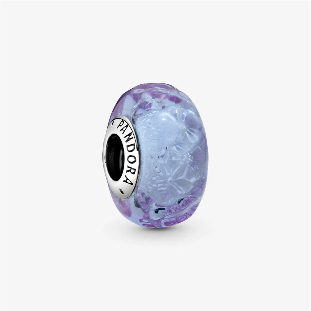 PANDORA Wavy Lavender Murano Glass Charm - 798875C00