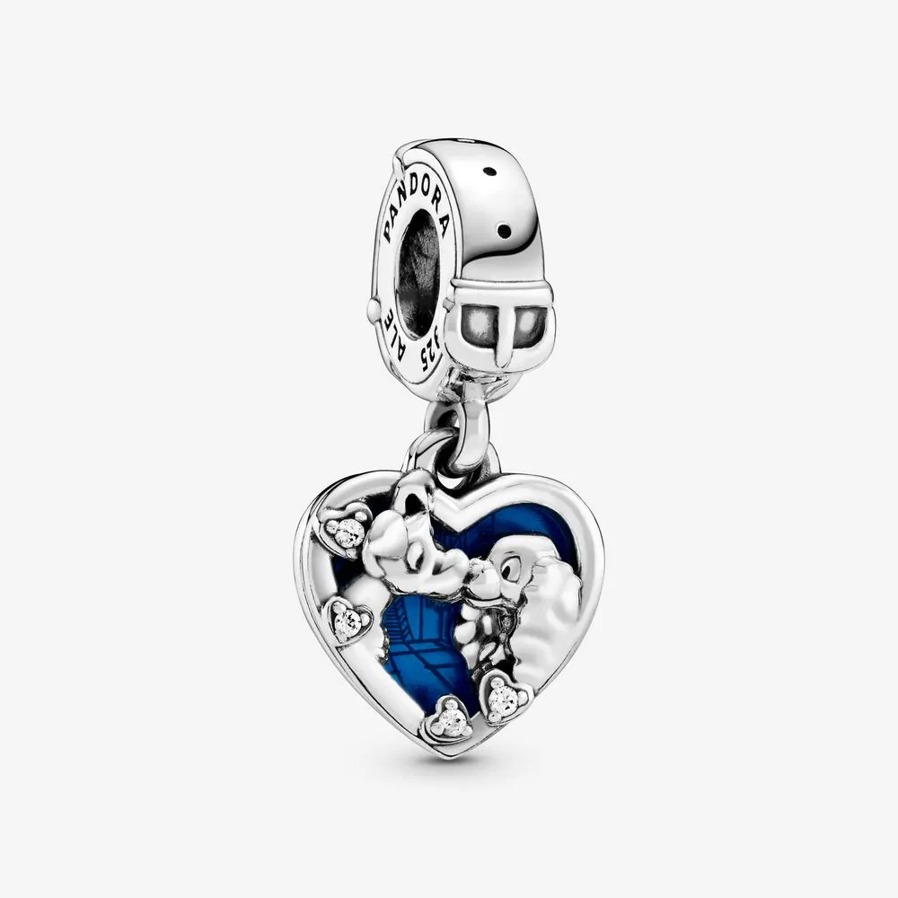 PANDORA Disney Lady and the Tramp Heart Dangle Charm - 798634C01