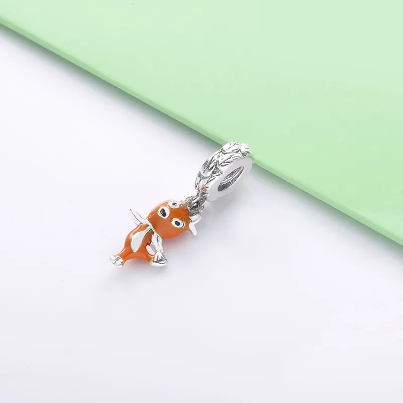 Pandora Disney Parks Oransje Fugl Hengende Charm - 798877C01