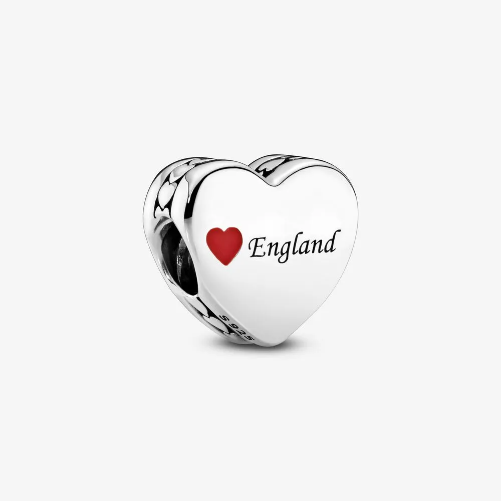 Pandora England sterling silver charm with red enamel - 792015_E024