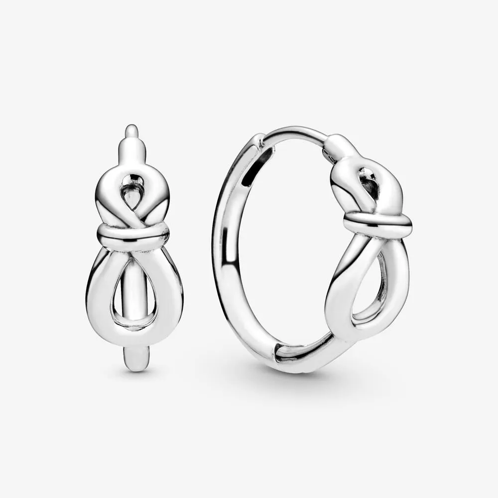 PANDORA Infinity Knot Hoop Earrings - 298889C00