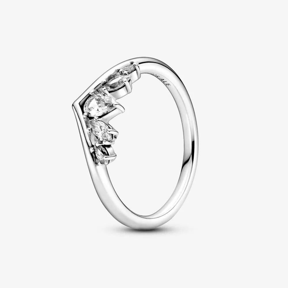 Pandora Funklende Pære og Marquise Wishbone Ring - 199109C01