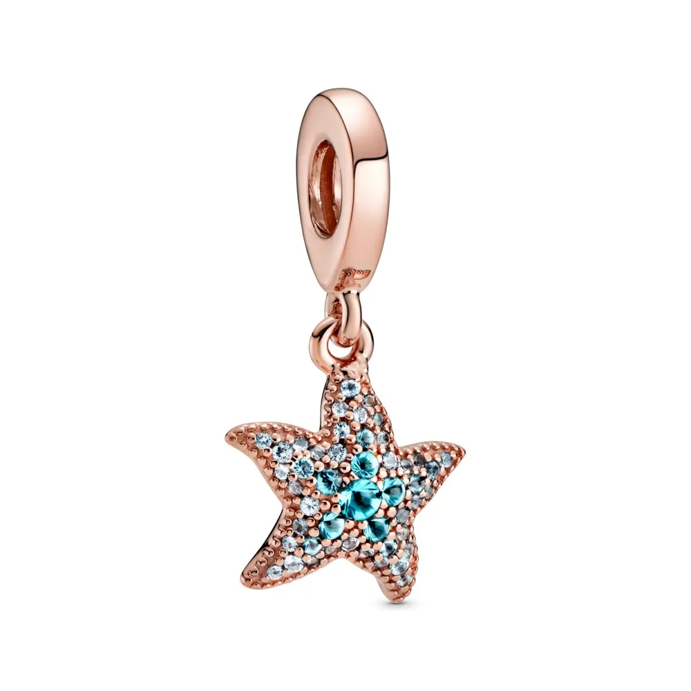 PANDORA Sparkling Starfish Dangle Charm - 788942C01