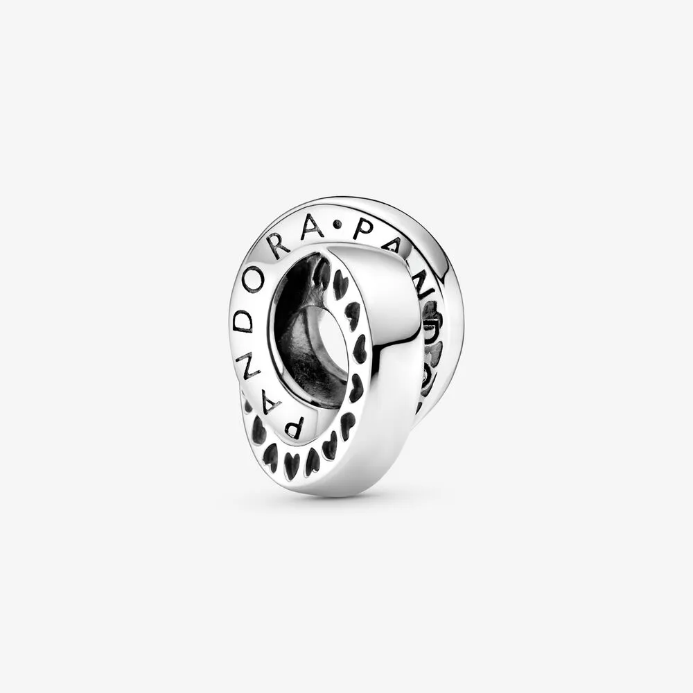 Pandora Logo og Hjerter Bånd Mellomledd Charm - 799035C00