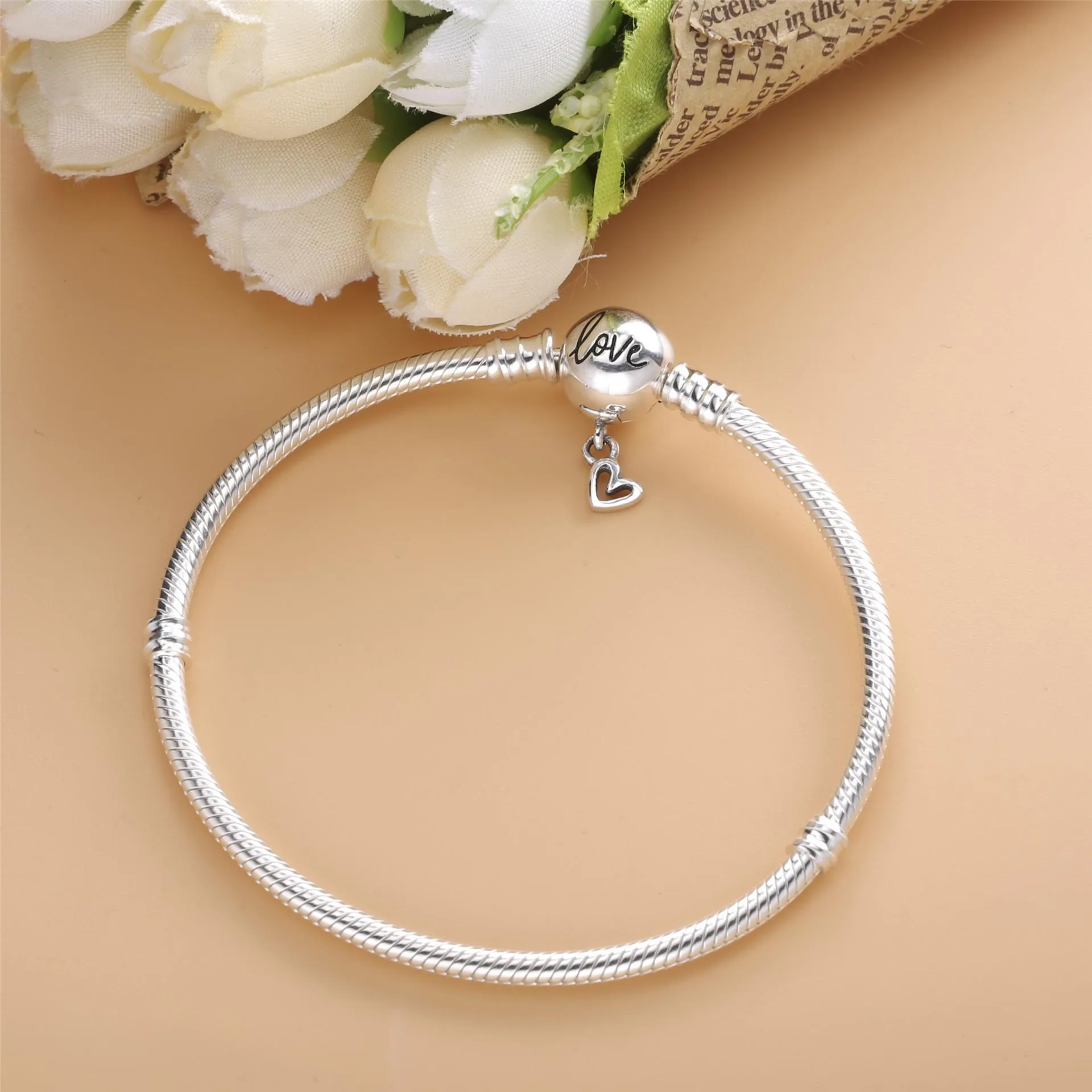 Pandora Moments Evighetshjerteformet Klemme Bangle - 598891C00