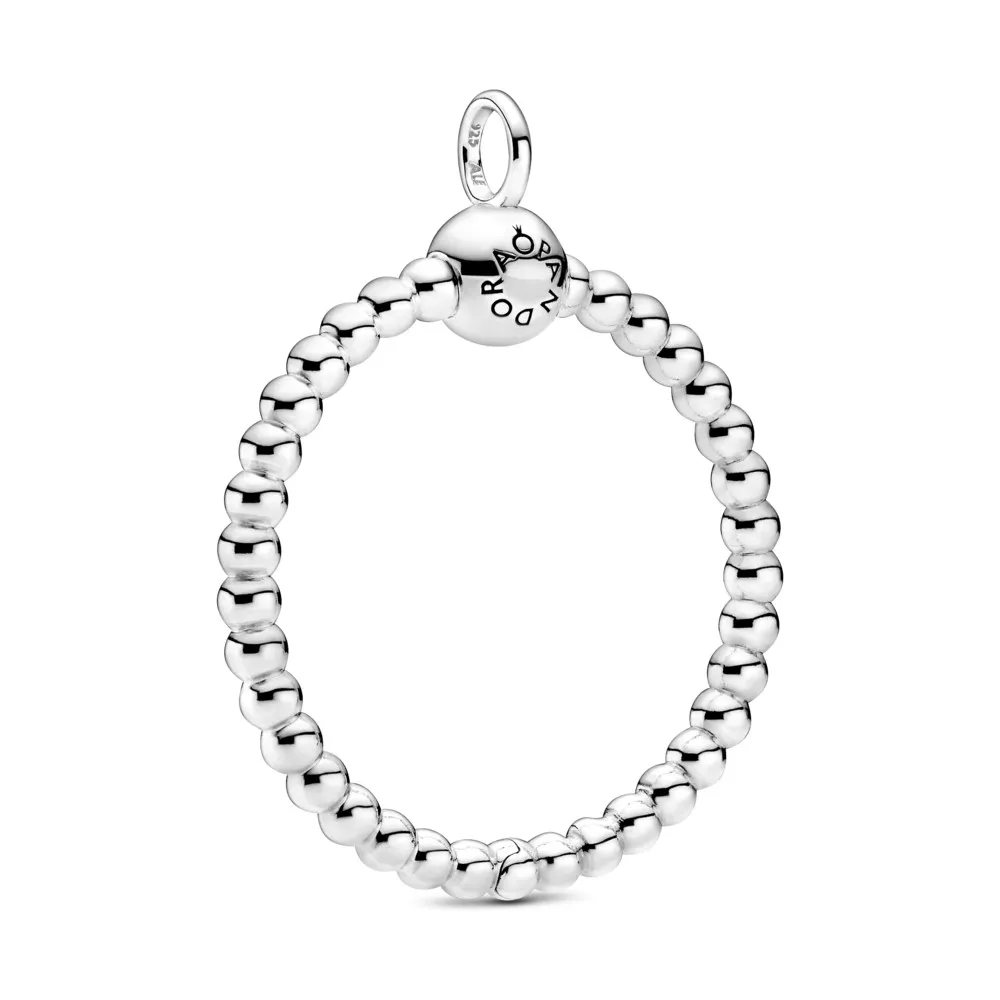 Pandora Moments Medium Sølvkulebesatt O Pendant - 399106C00