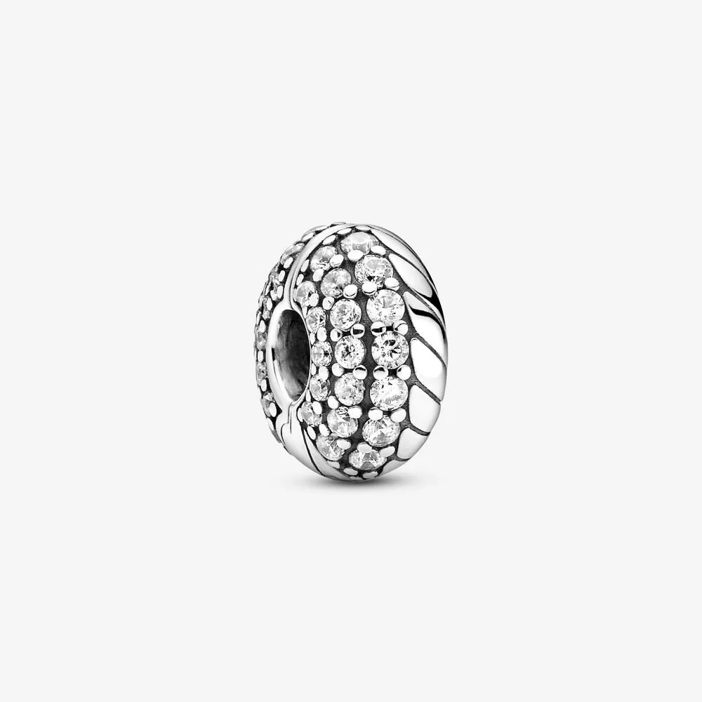 Pandora Pavé Slangekjedemønster Klemmecharm - 799089C01