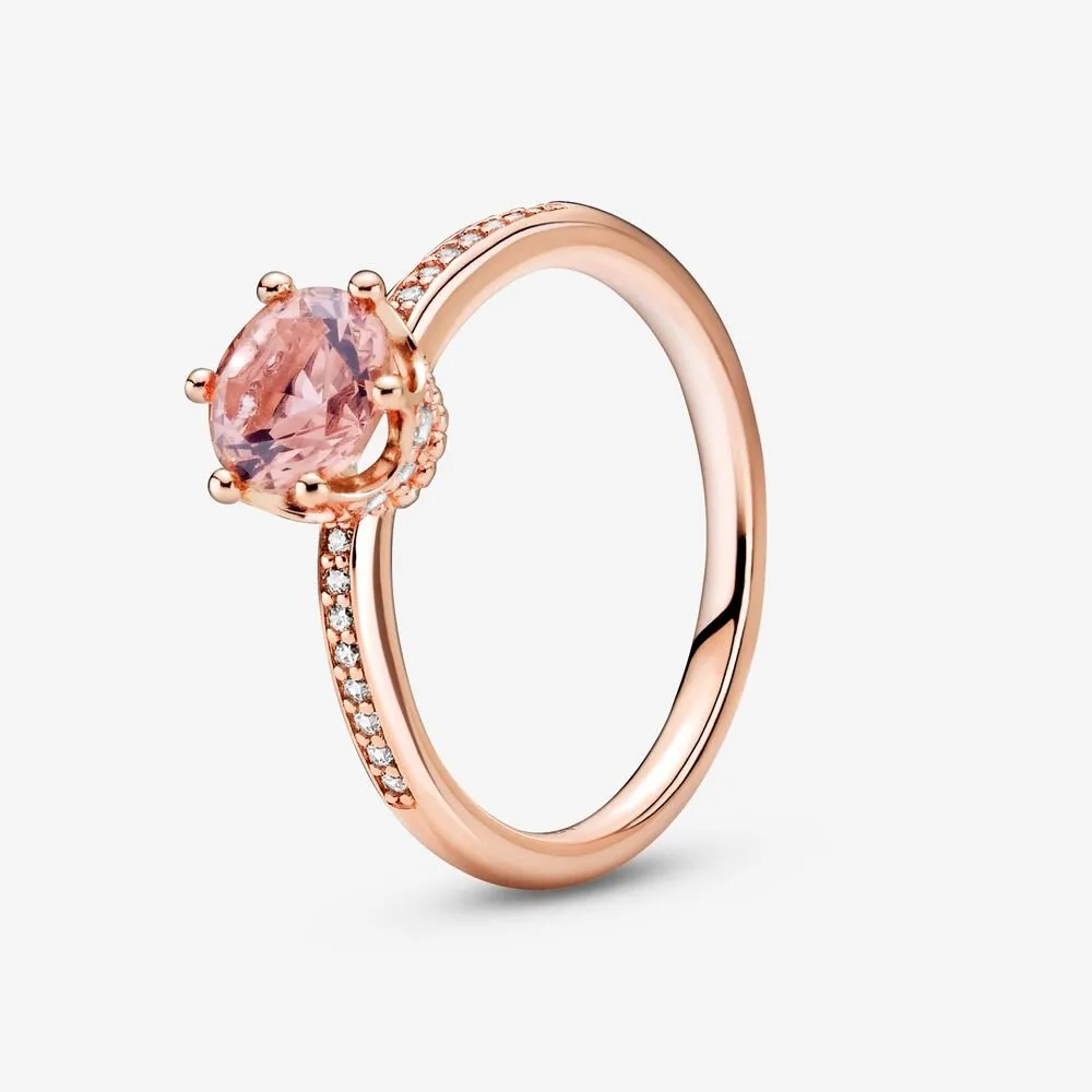 Pandora Rosa Funklende Krone Solitaire Ring - 188289C01