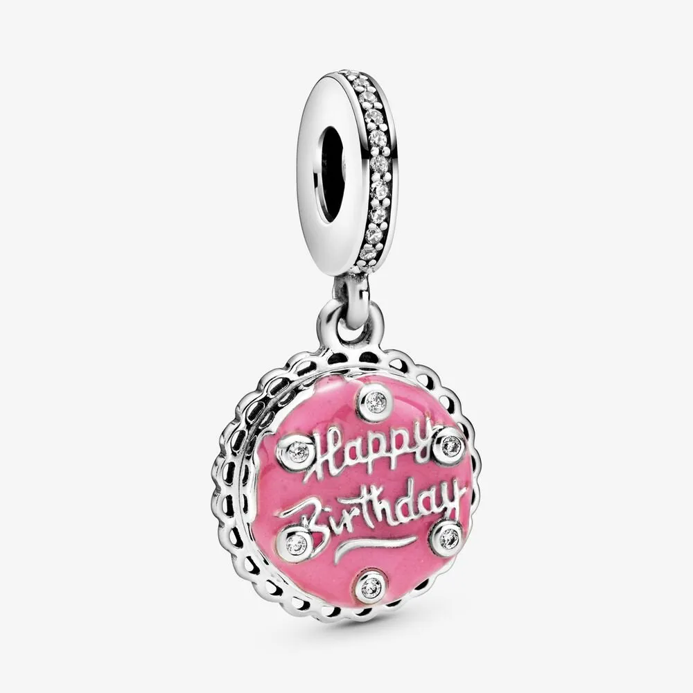 Pandora Rosa fødselsdagskake Hengende Charm - 798888C01