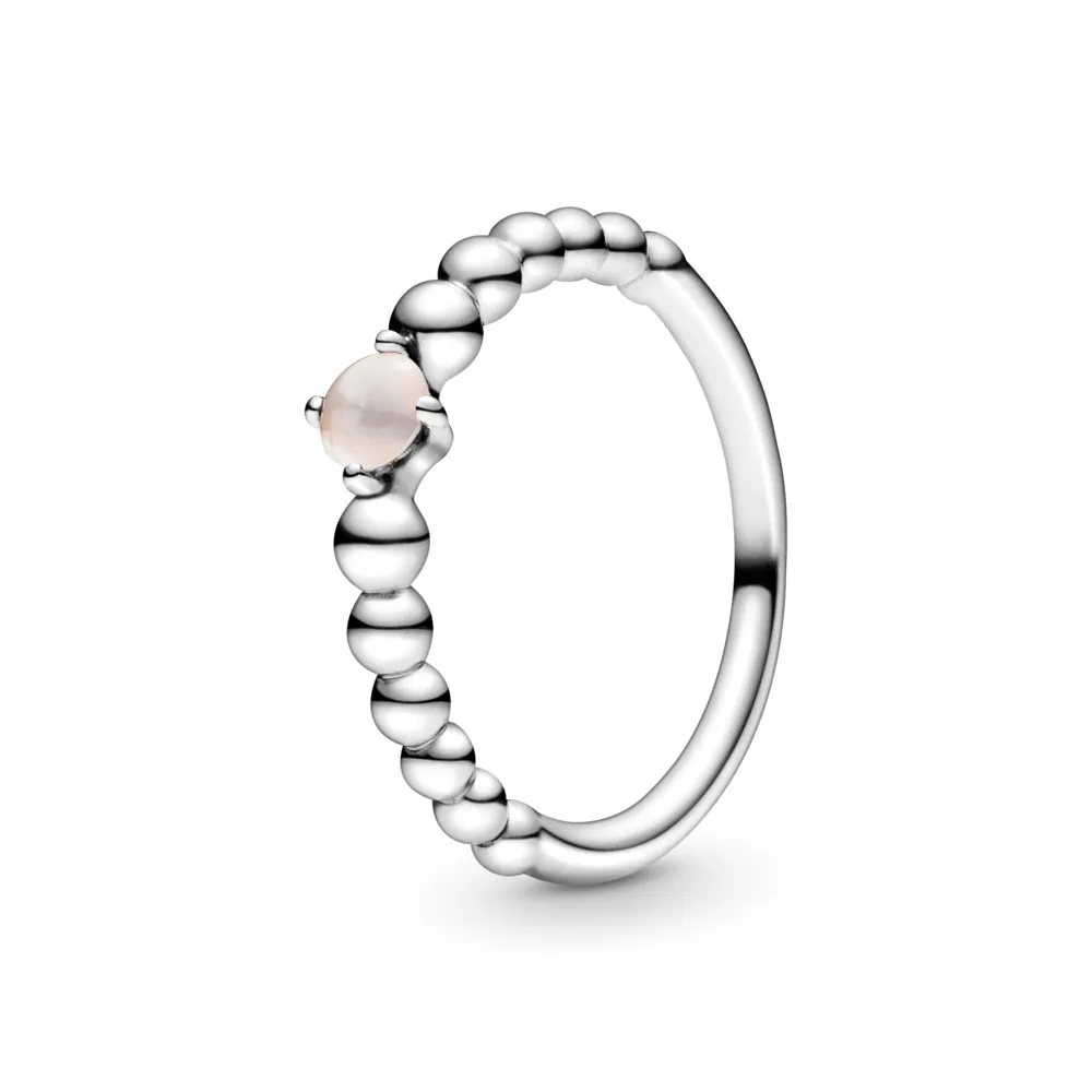 Pandora Støvet rose Sølvkuleprydet Ring - 198867C06