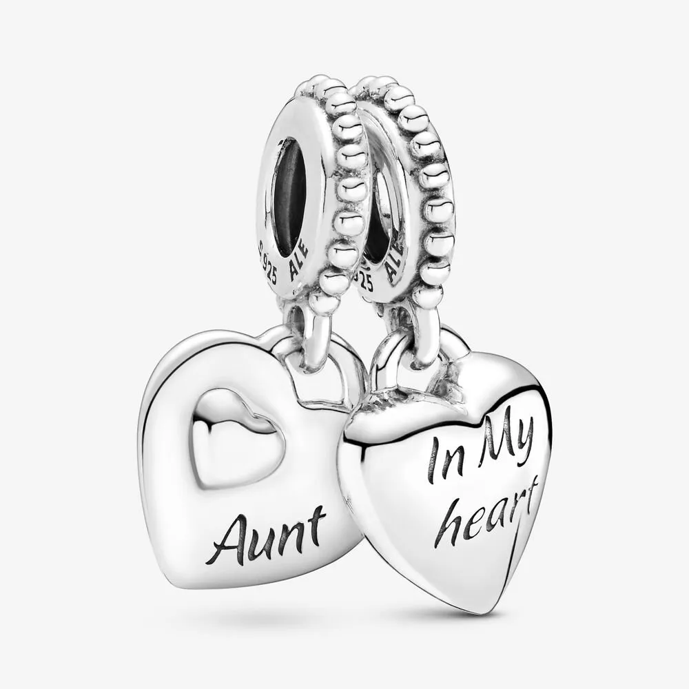 PANDORA Aunt & Niece Split Heart Dangle Charm - 799188C00