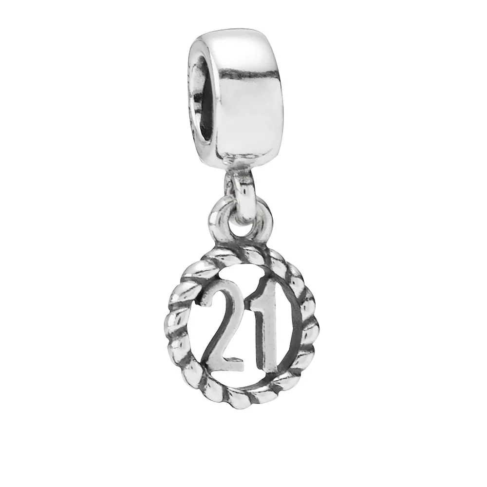 PANDORA 21st Birthday Pendant Charm - 790496