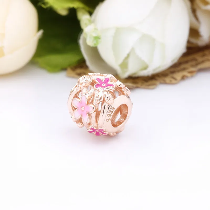 Pandora Åpen Rosa Tusenfryd Charm - 788772C01