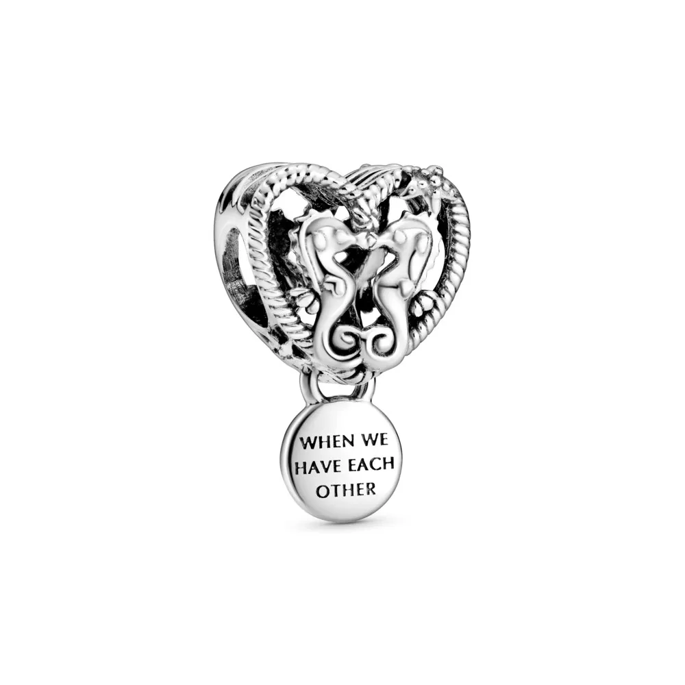 pandora åpen sjøhest hjerte charm 798949c00