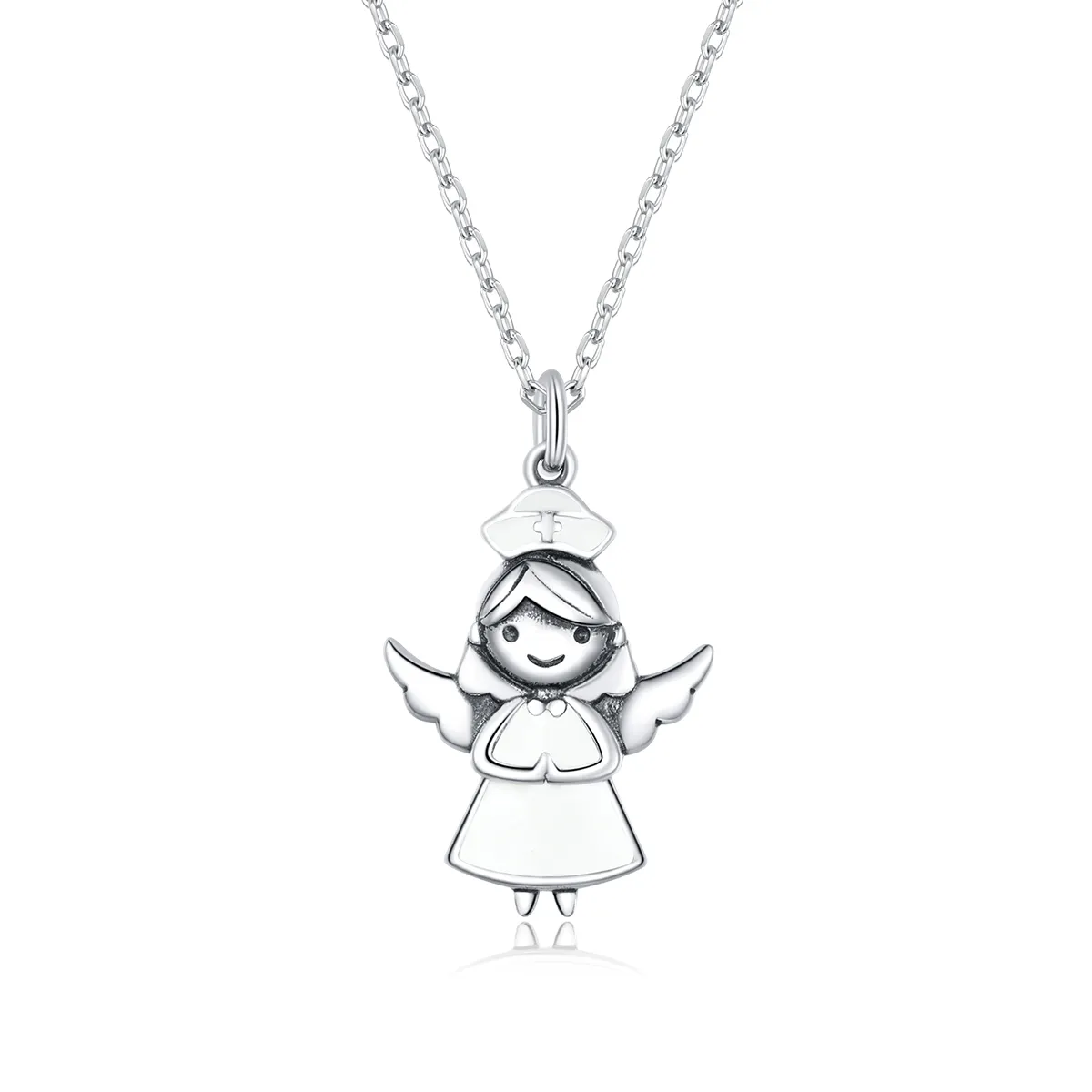 Pandora Style Angel In White Anheng Halskjede - SCN425