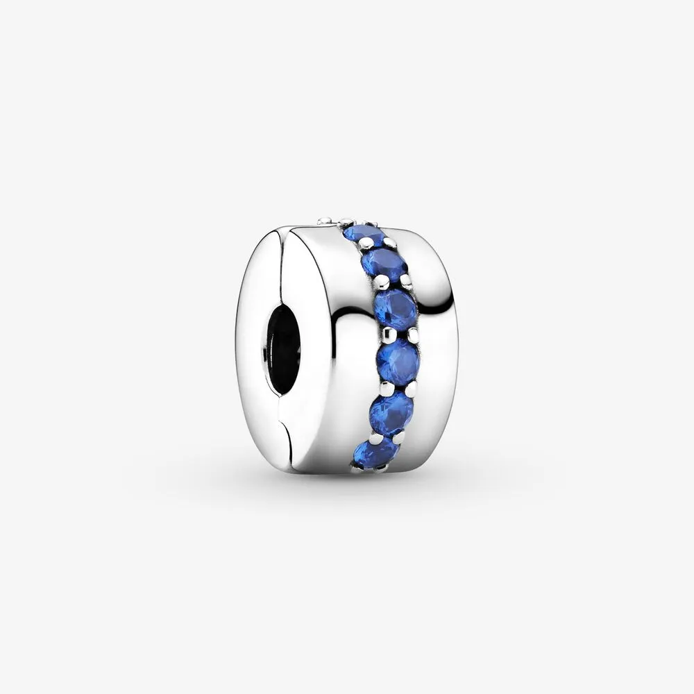 PANDORA Blue Sparkle Clip - 791972C01