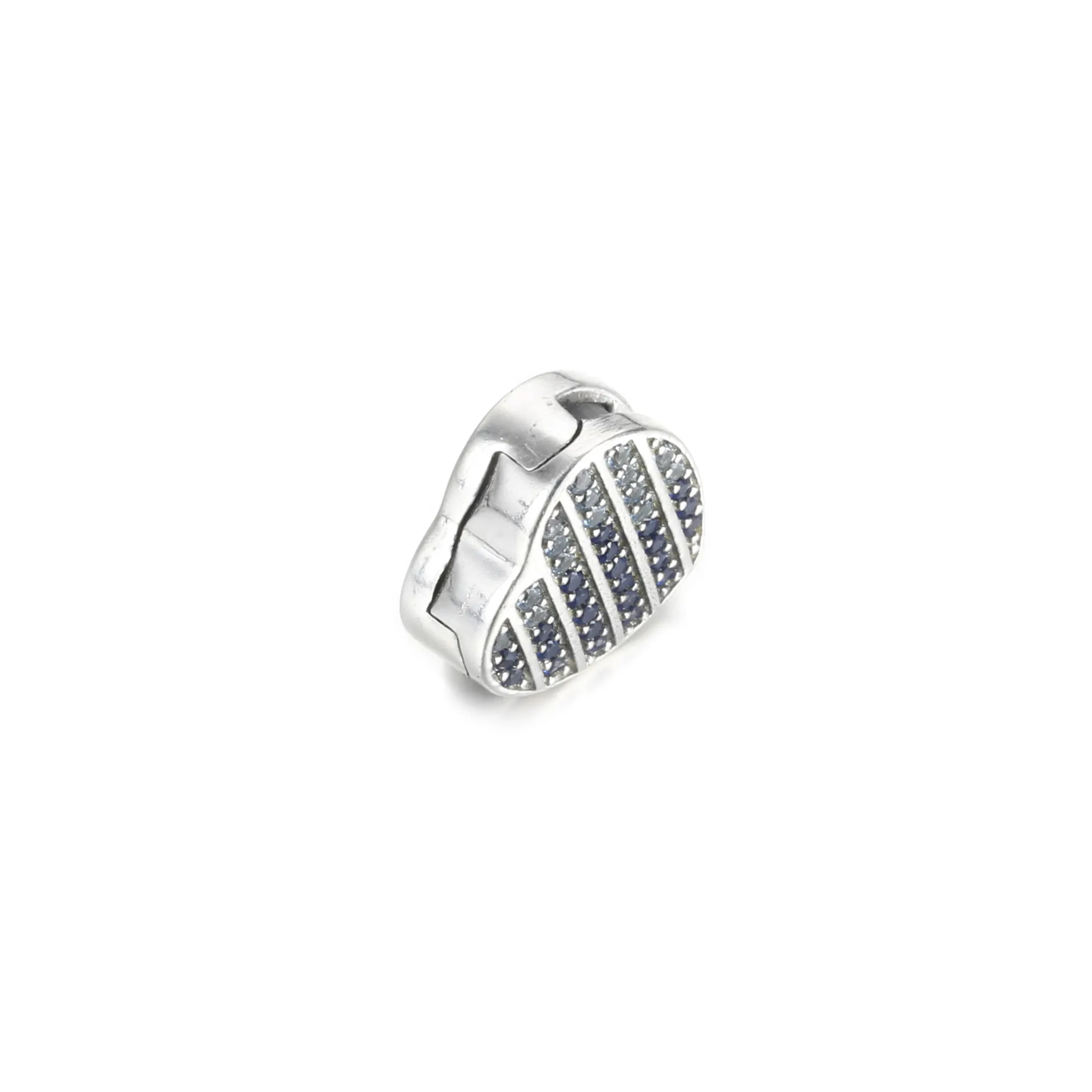 Pandora Blå Pavé Hjerte Klemmecharm - 799346C01