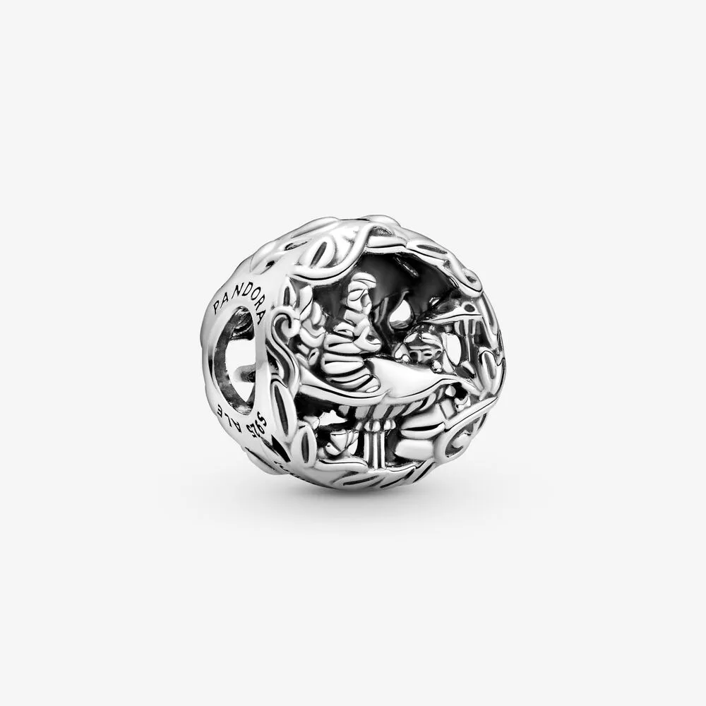 Pandora Disney Alice i Eventyrland, Katten Cheshire og Larven Absolem Charm - 799361C00