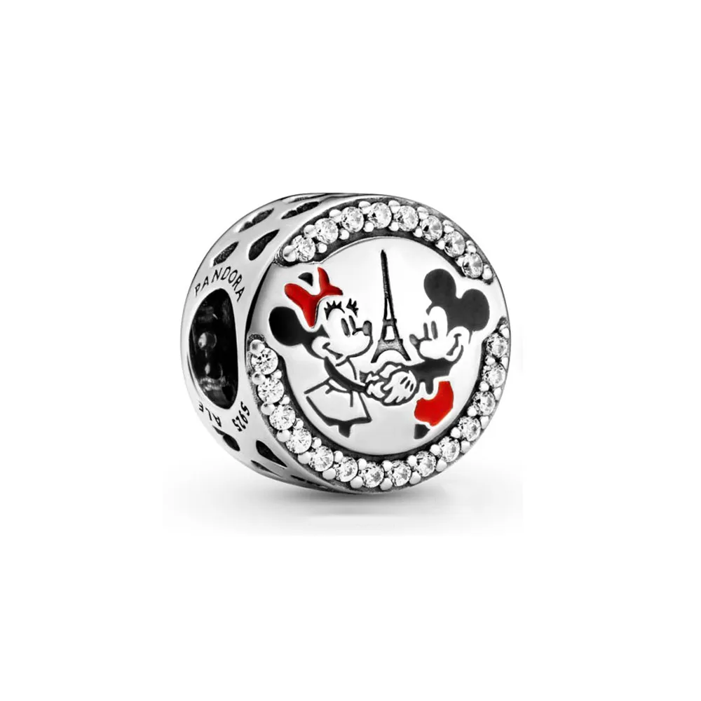 pandora disney parks disneyland paris mikke mus og minni mus eiffeltårnet charm 799283c01