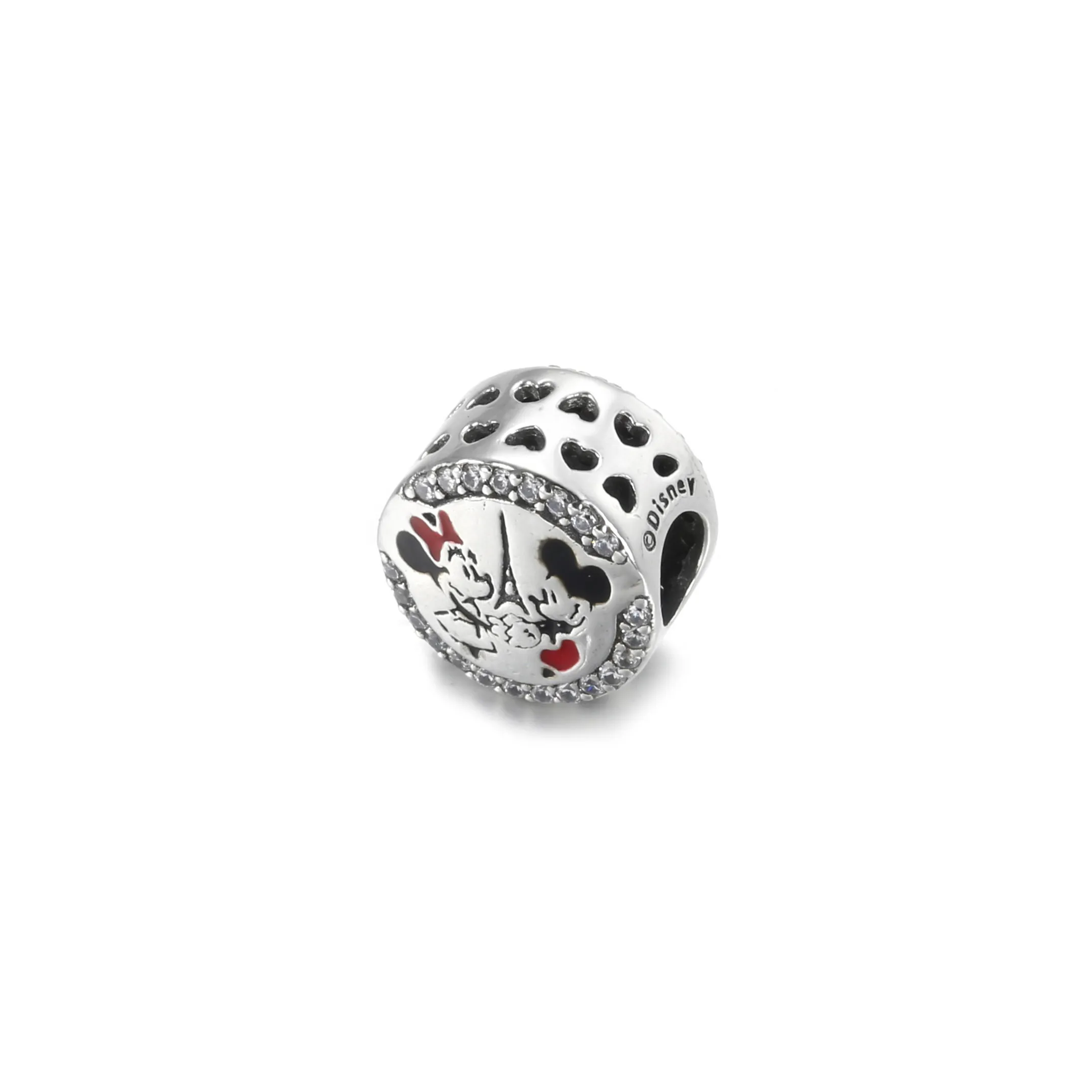 Pandora Disney Parks Disneyland Paris Mikke Mus og Minni Mus Eiffeltårnet Charm - 799283C01