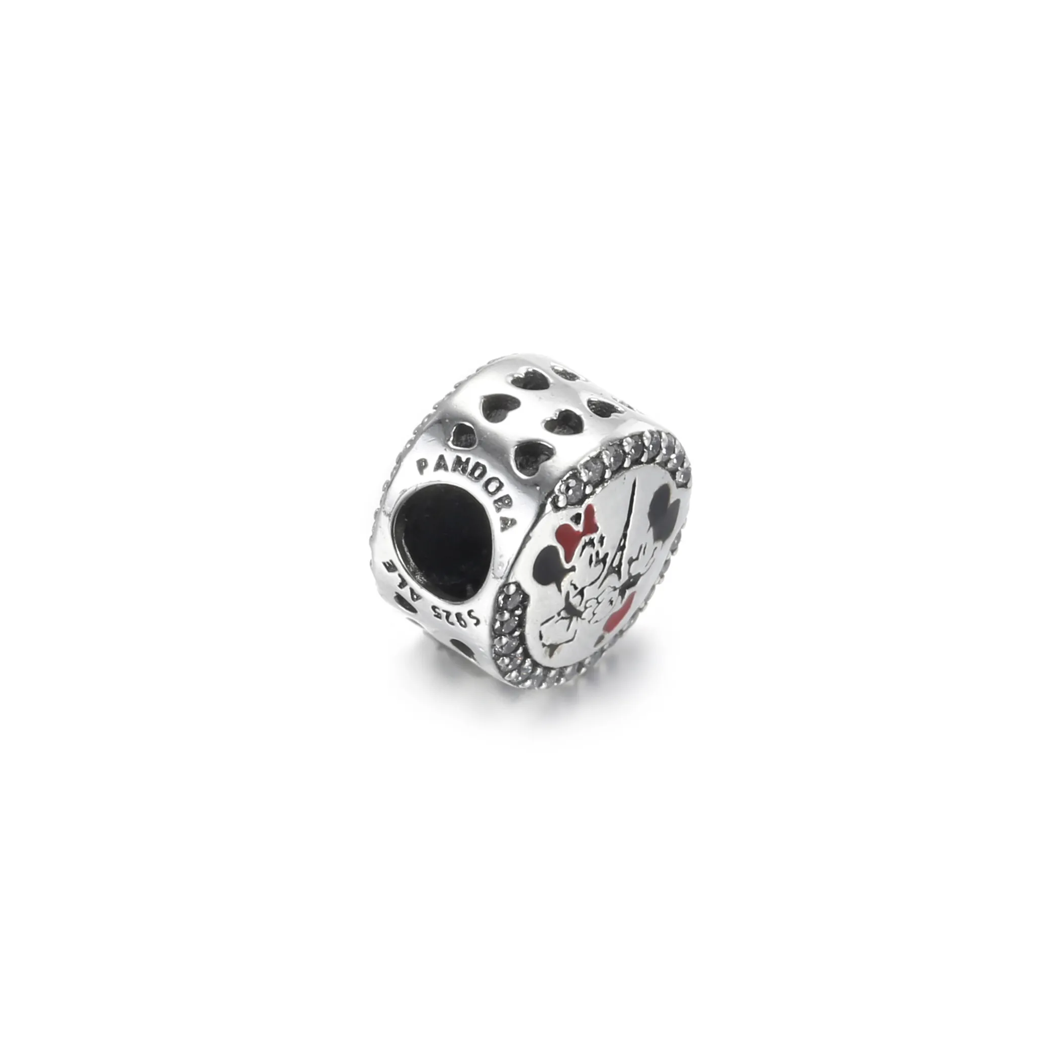 Pandora Disney Parks Disneyland Paris Mikke Mus og Minni Mus Eiffeltårnet Charm - 799283C01