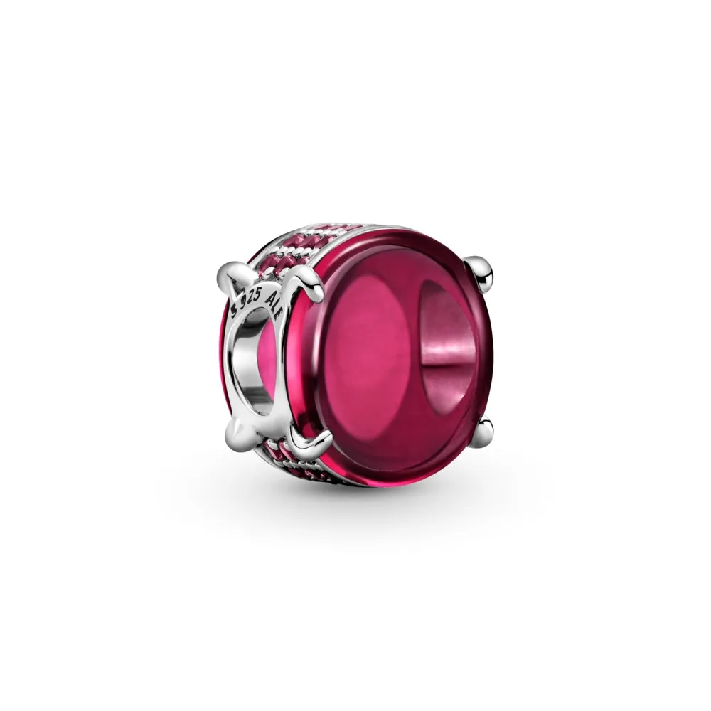 Pandora Fuksia Rose Oval Cabochon Charm - 799309C01