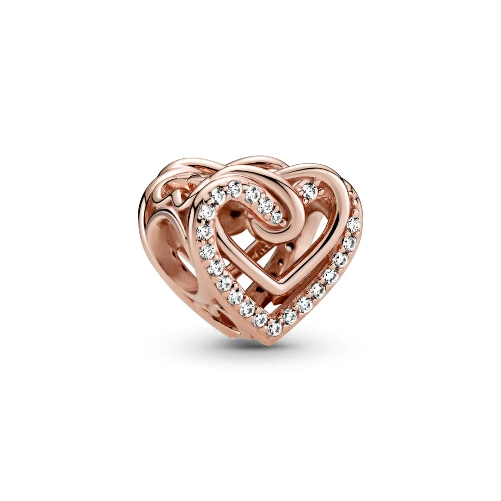 pandora funklende sammenflettede hjerter charm 789270c01