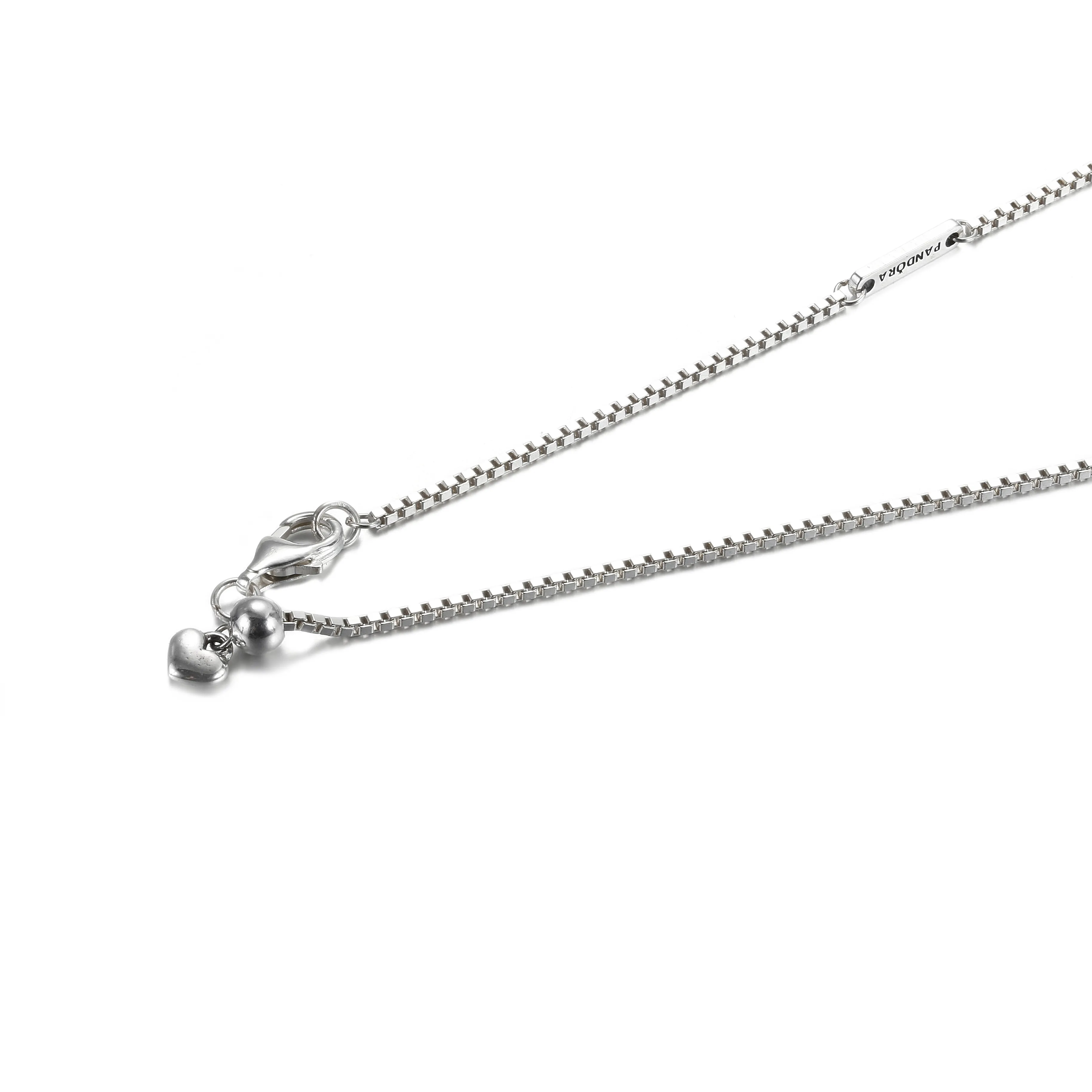 PANDORA Sparkling Wishbone Heart Collier Necklace - 399273C01