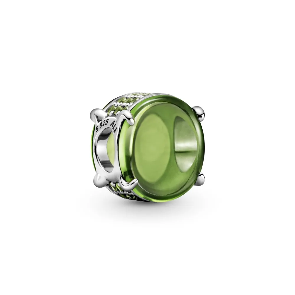 Pandora Grønn Oval Cabochon Charm - 799309C02