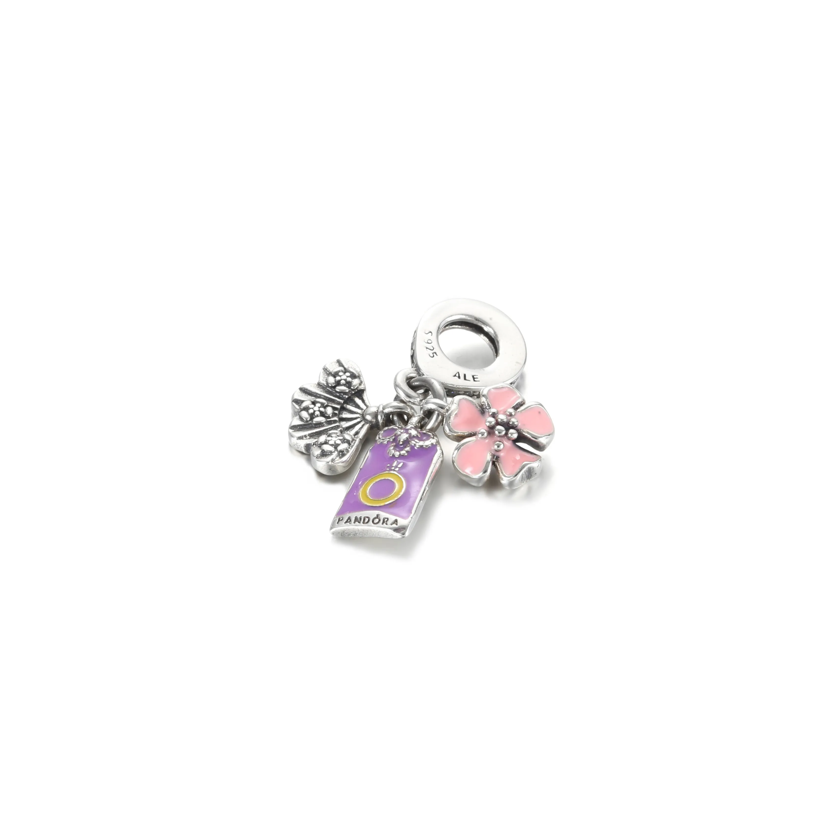 Pandora Japansk Sakura, Omamori og Vifte Hengende Charm - 799326C01