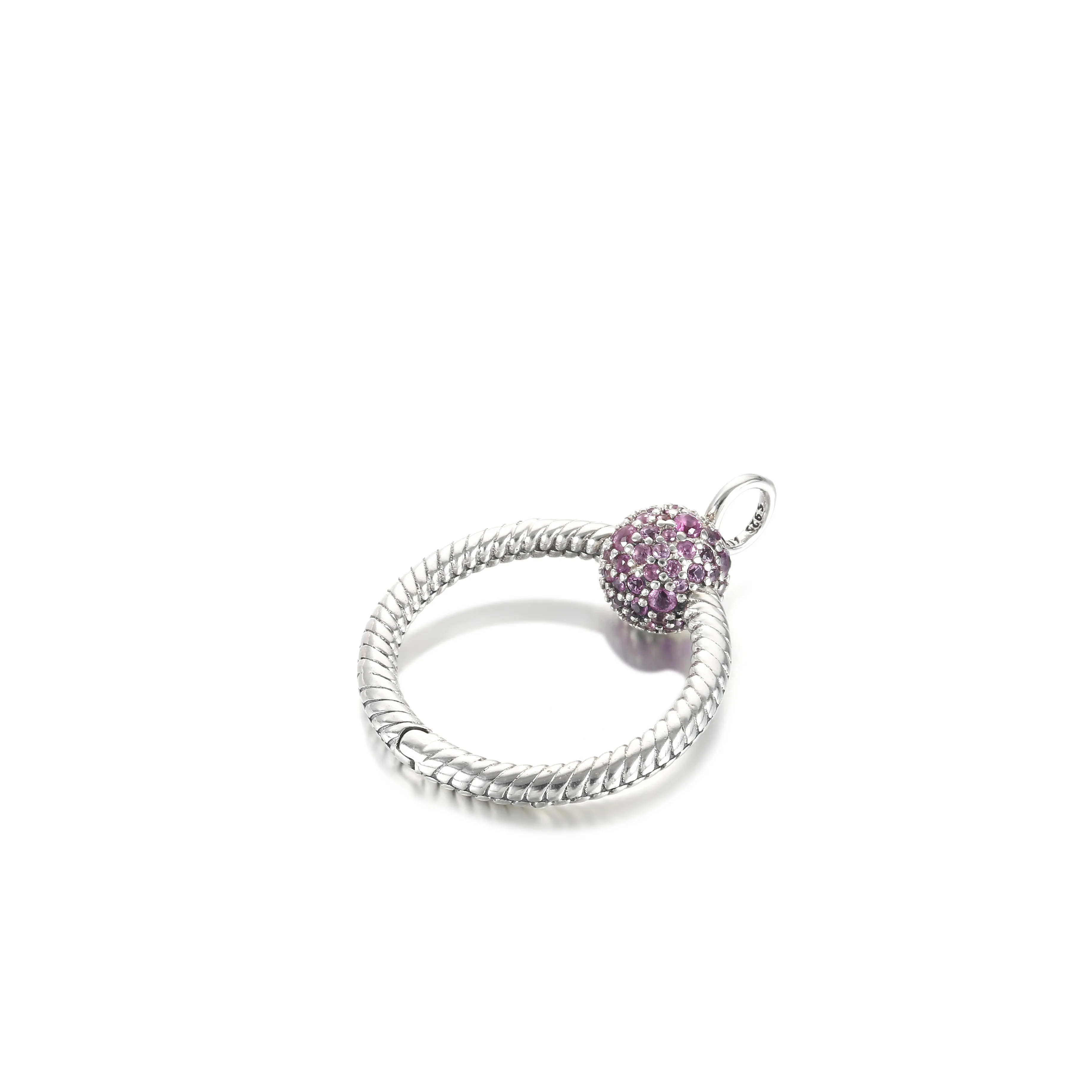 Pandora Moments Lite Rosa Pavé O Anheng - 399097C02