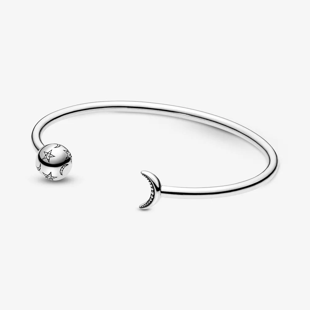 Pandora Moments Måne og Stjerne Åpent Bangle - 599120C01