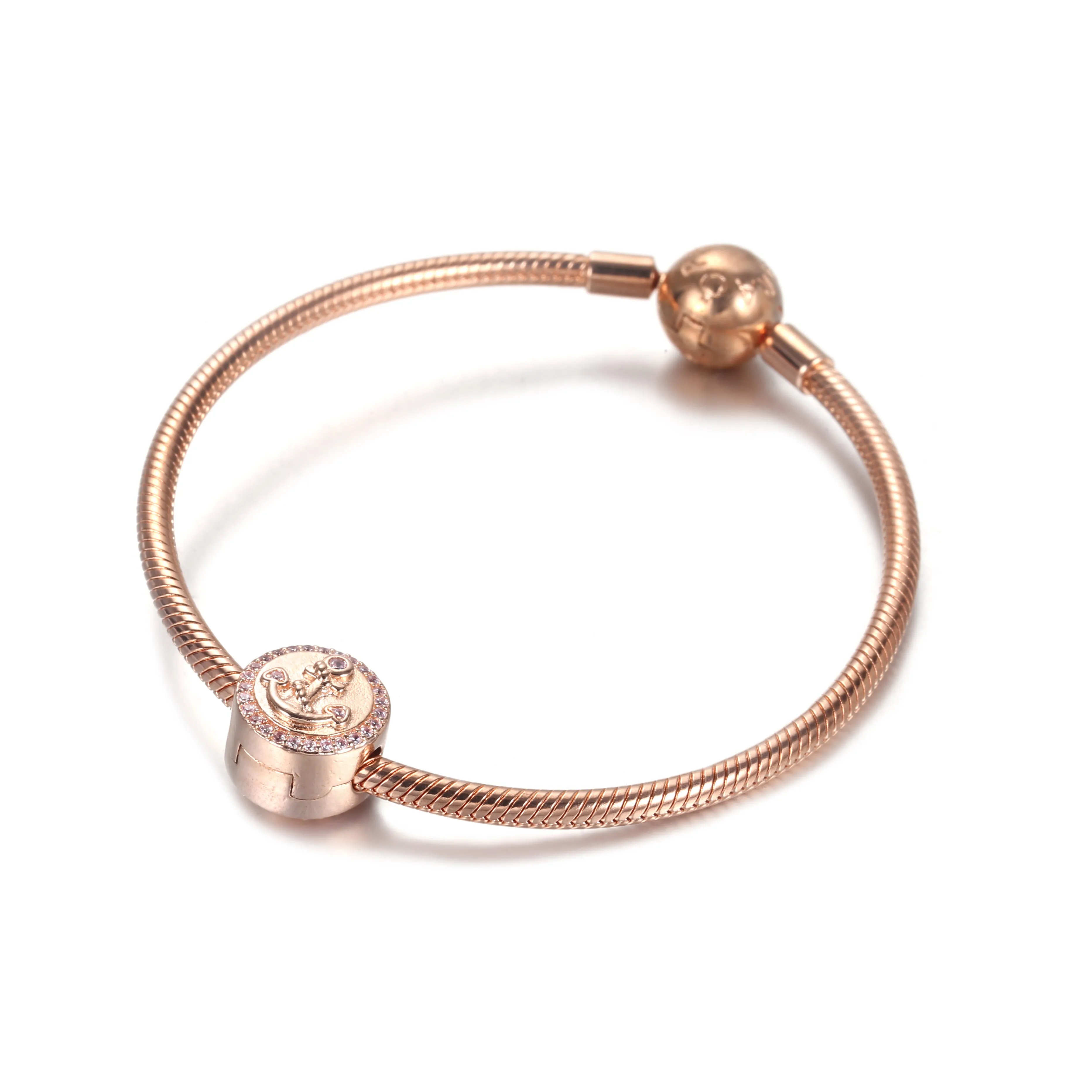 Pandora Rosa Funklende Anker Klemmecharm - 789019C01