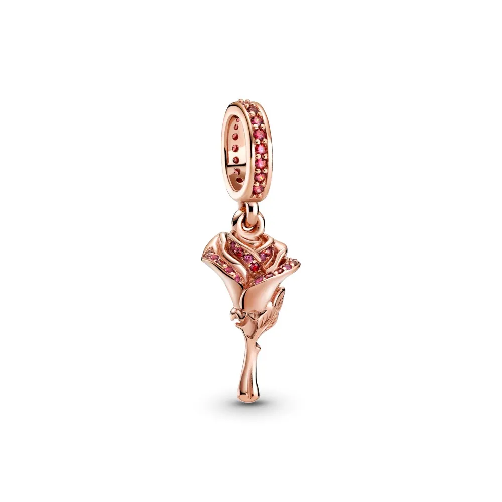 Rose Flower Dangle Charm - 789312C01