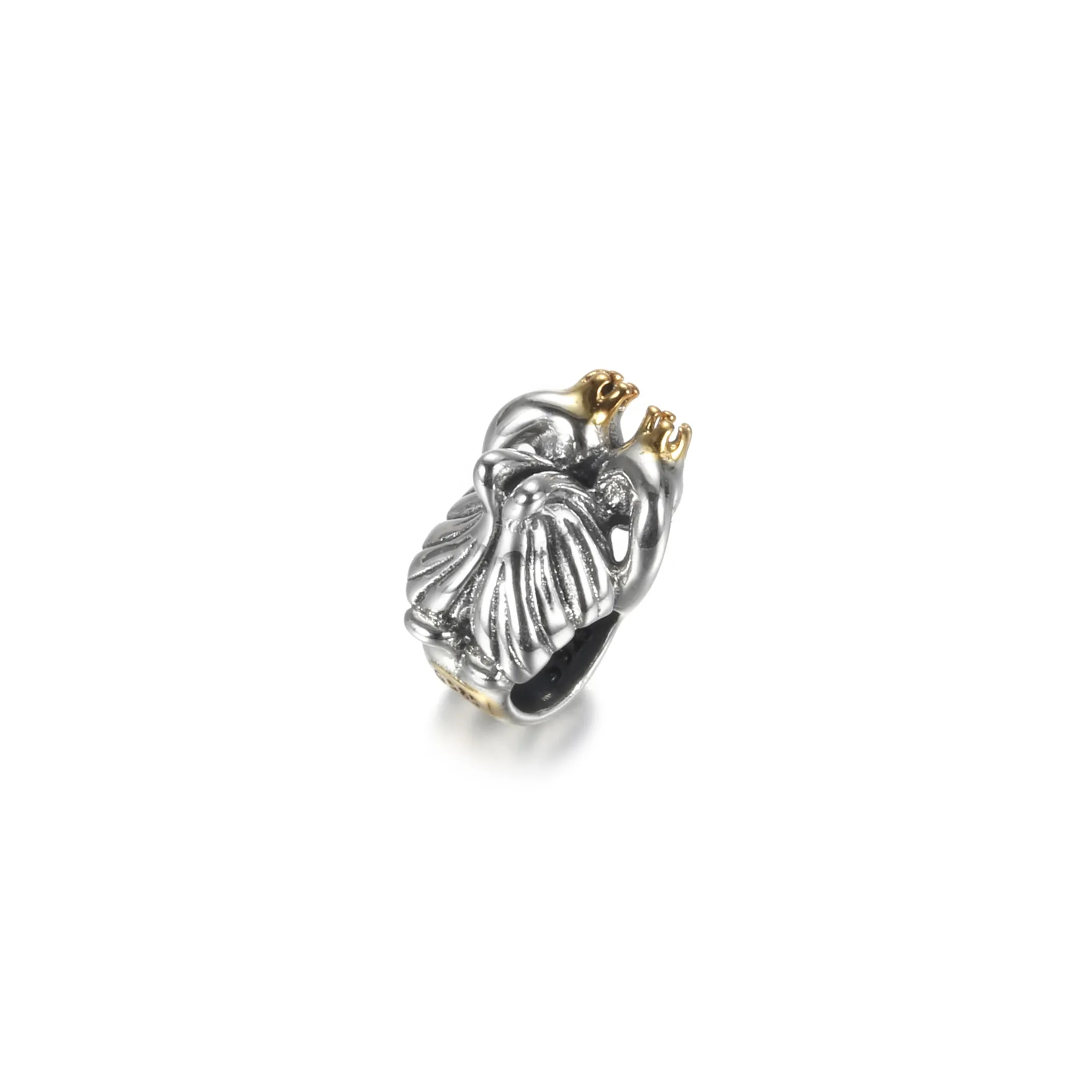 Pandora Tofarget Svaner og Hjerter Charm - 799315C00