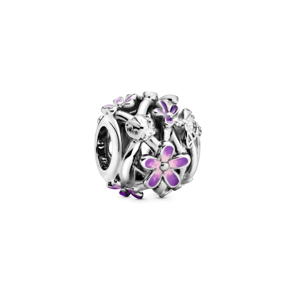 Pandora Åpen Lilla Tusenfryd Charm - 798772C02