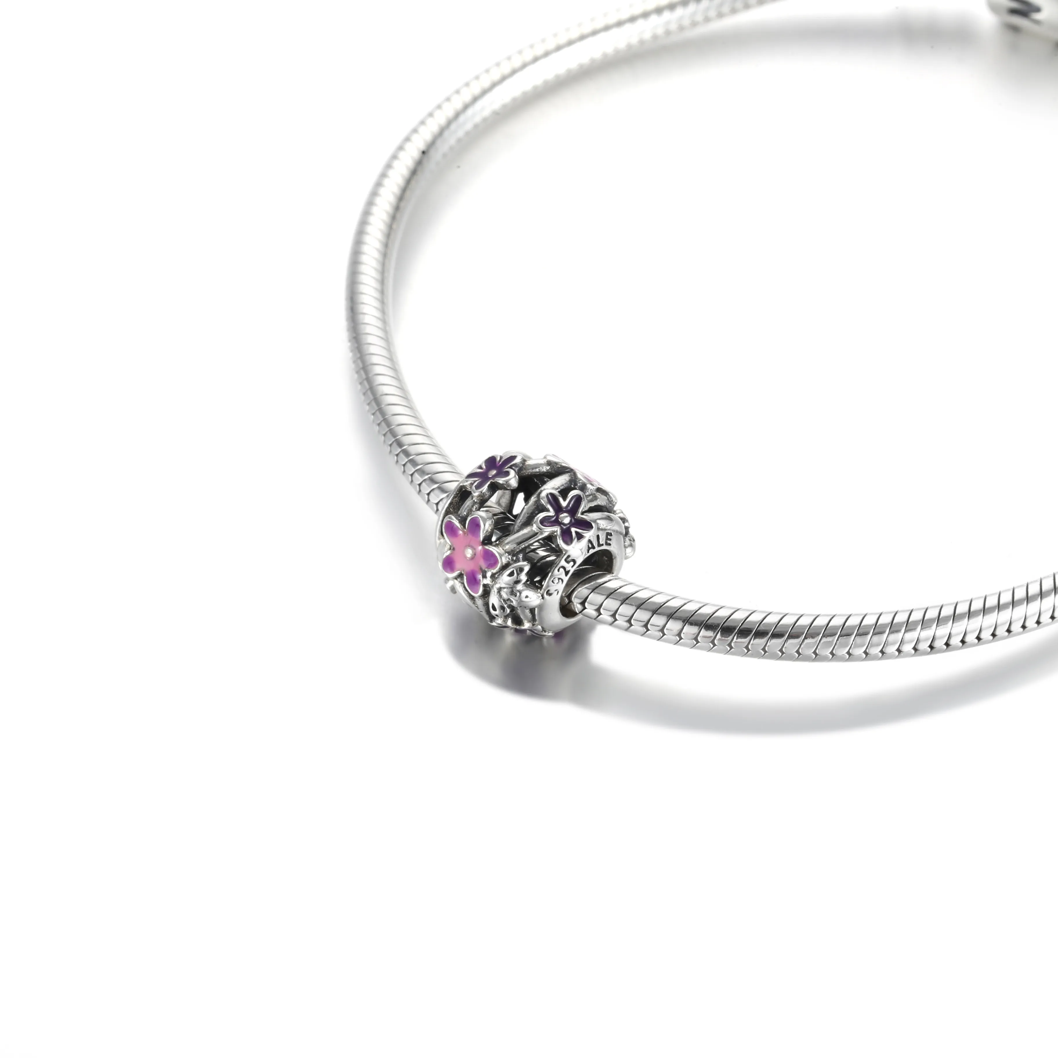 Pandora Åpen Lilla Tusenfryd Charm - 798772C02