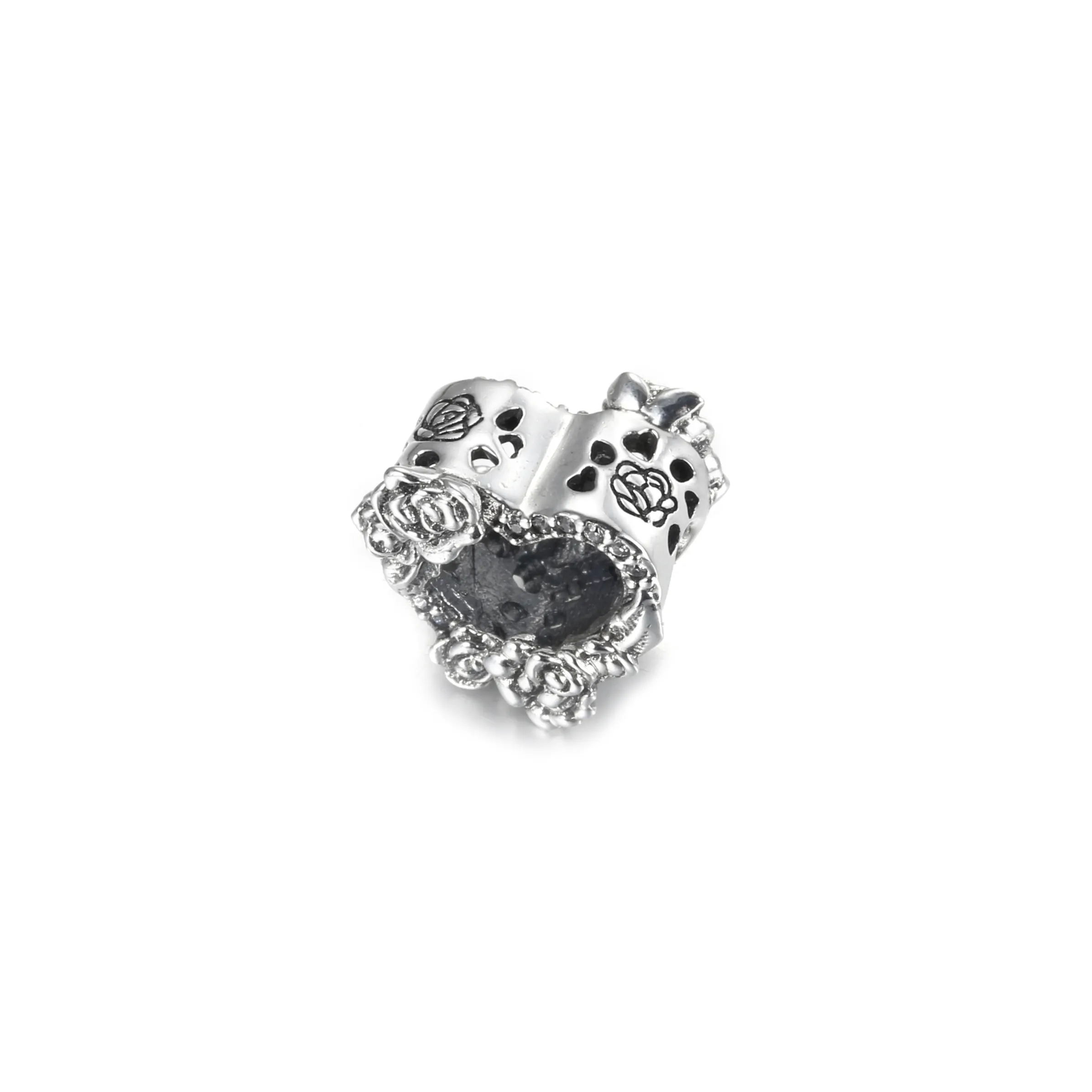 Pandora Åpent Hjerte og Roseblomster Charm - 799281C01