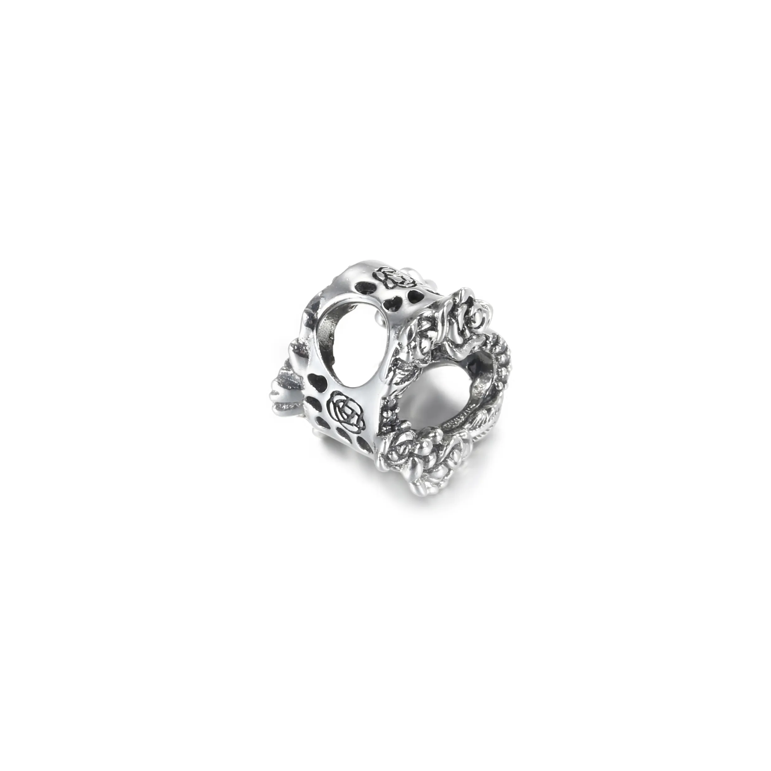 Pandora Åpent Hjerte og Roseblomster Charm - 799281C01