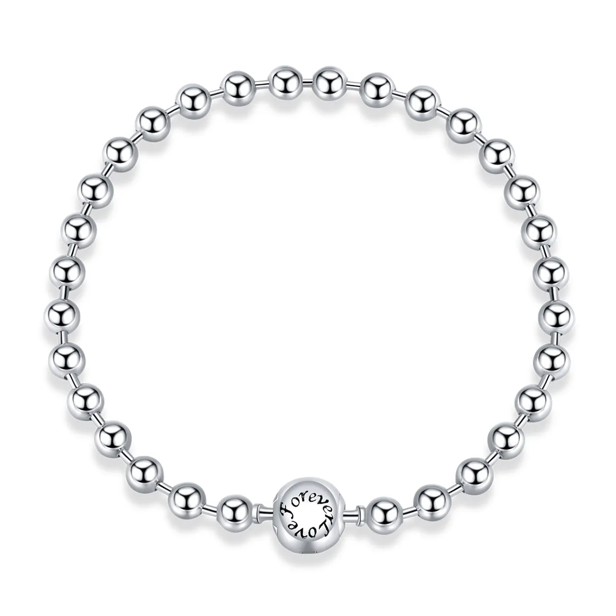 Pandora Style Silver Silver Ball armbånd - SCB208