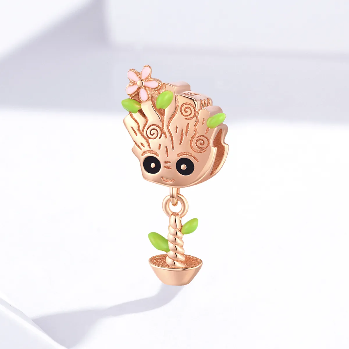 Pandora Style Rose Gold Baby Groot Charm - BSC130