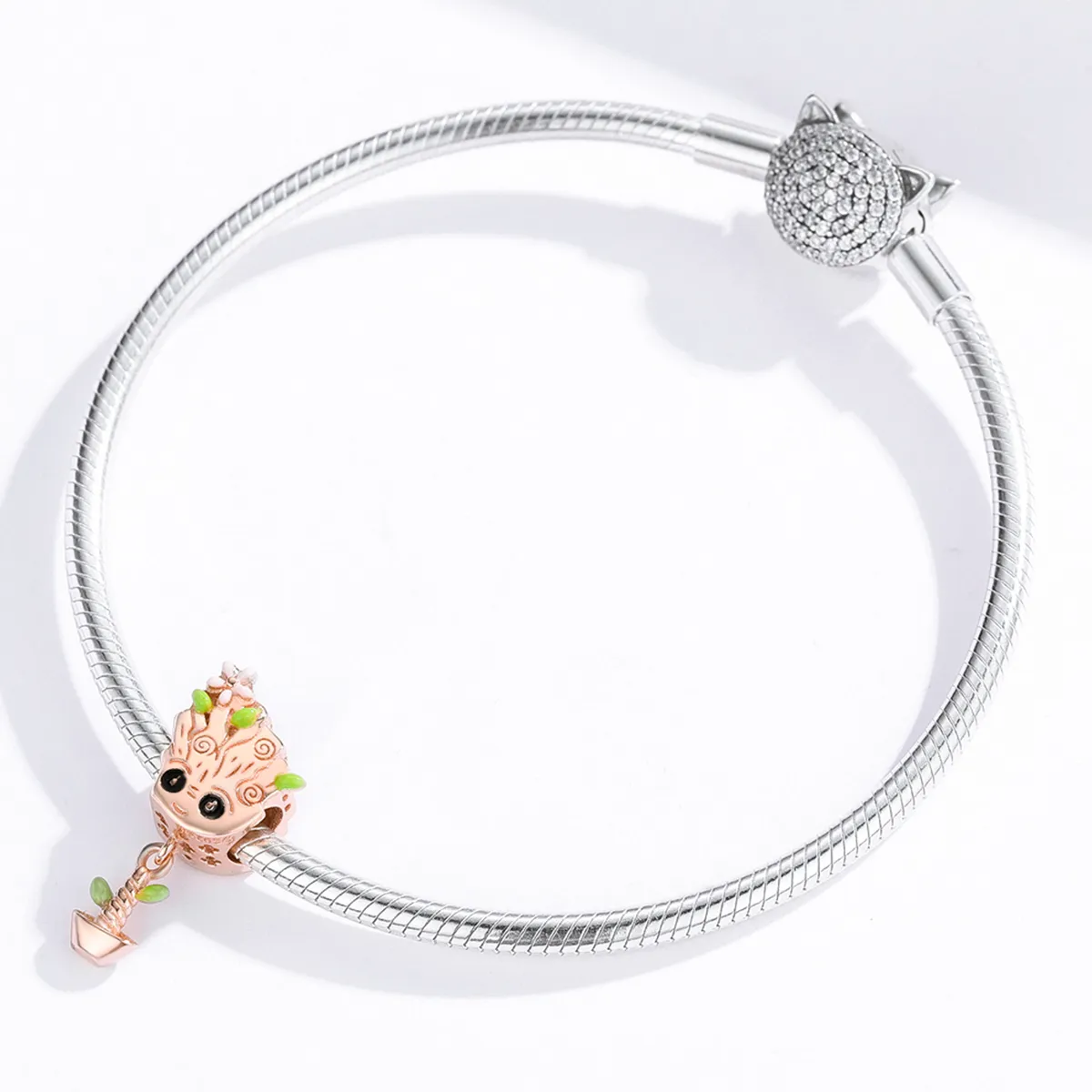 Pandora Style Rose Gold Baby Groot Charm - BSC130