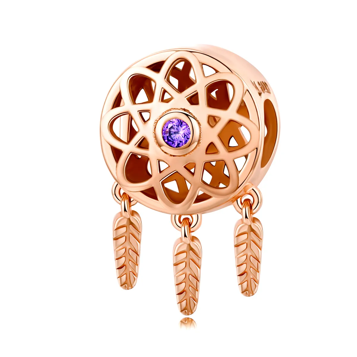 pandora style rose gold dream catcher rose gold charm scc330 c